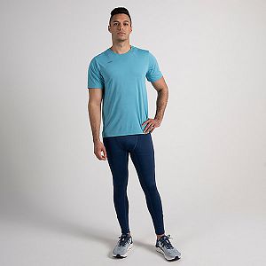 Tee Altra Core Corta Sleeve Hombre Azules | Espana-702834