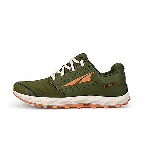 Zapatillas De Trail Running Altra Superior 5 Mujer Verde Oliva Blancas Coral | Espana-293156