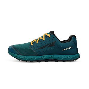 Zapatillas De Trail Running Altra Superior 5 Hombre Verde Negras Amarillo | Espana-82735