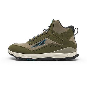 Zapatos De Senderismo Altra Lone Peak Hiker Hombre Verde Oliva Blancas | Espana-176254