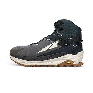 Zapatos De Senderismo Altra Olympus 5 Hike Mid Gtx Hombre Negras Gris Blancas | Espana-596180