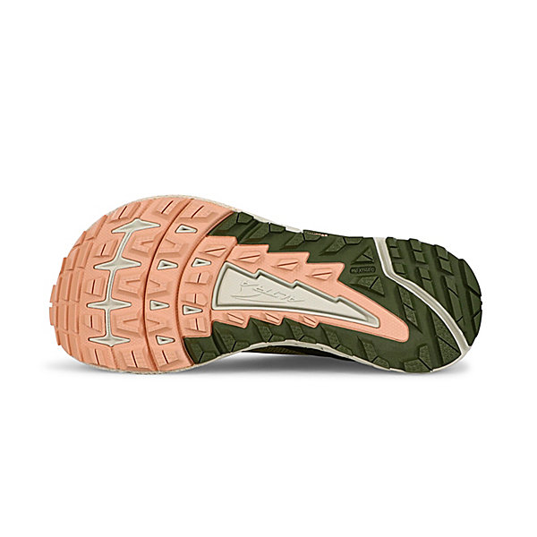 Zapatillas De Trail Running Altra Timp 4 Mujer Verde Oliva Coral Blancas | Espana-64271