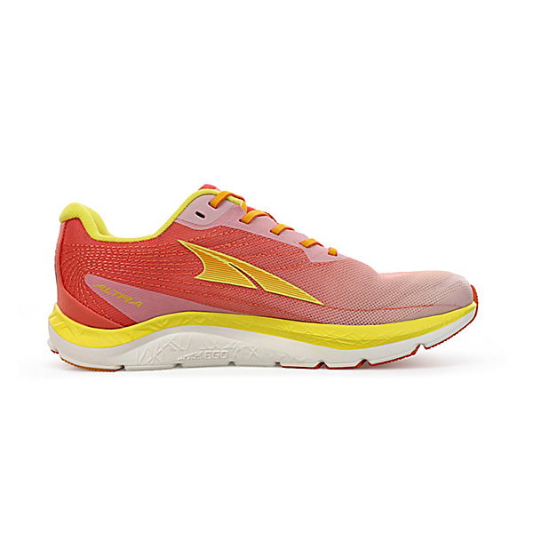 Zapatillas Running Carretera Altra Rivera 2 Mujer Coral Amarillo Blancas | Espana-476315