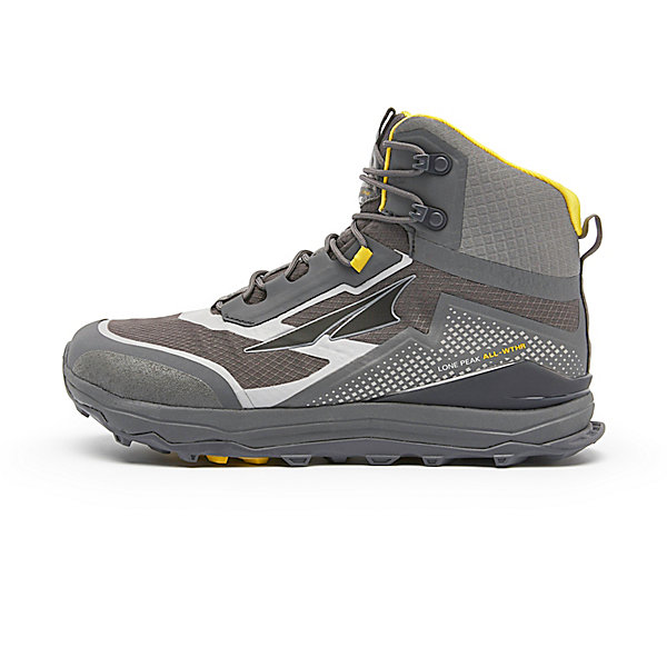 Zapatos De Senderismo Altra Lone Peak All-wthr Mid Hombre Gris Amarillo Blancas | Espana-284160